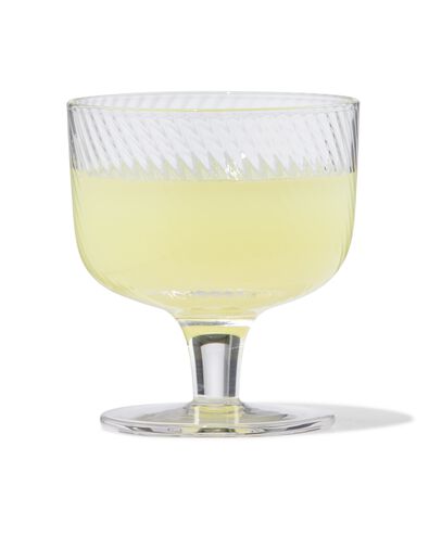aperitiefglas Bergen glas twist reli&euml;f - 9401157 - HEMA