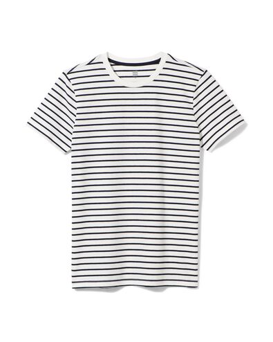 Herren-T-Shirt, Streifen blau XL - 2114217 - HEMA