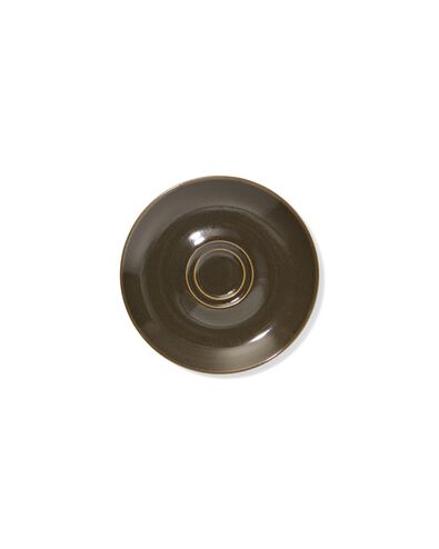 Untertasse &Oslash; 14,1 cm, Puur, Steingut, dunkelbraun - 80660327 - HEMA