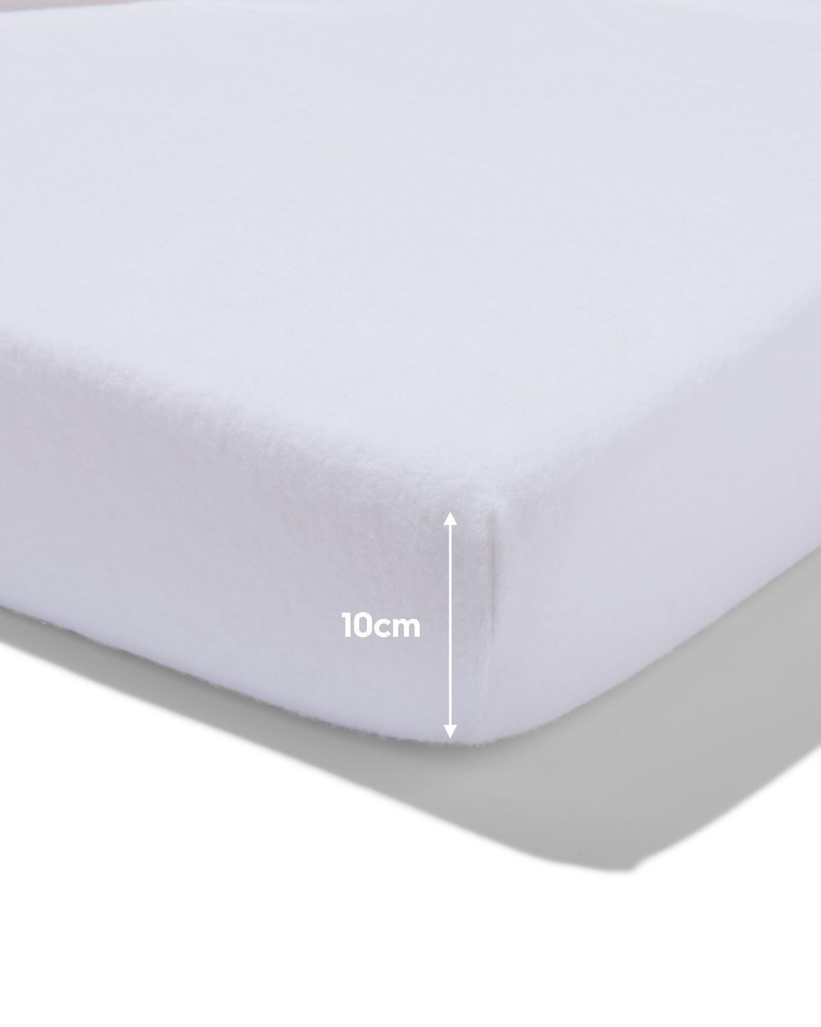 drap-housse surmatelas fente molleton 160x200/210 - 5190159 - HEMA