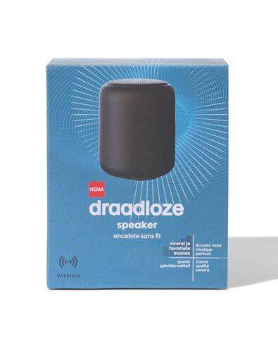 draadloze speaker zwart - 39680037 - HEMA