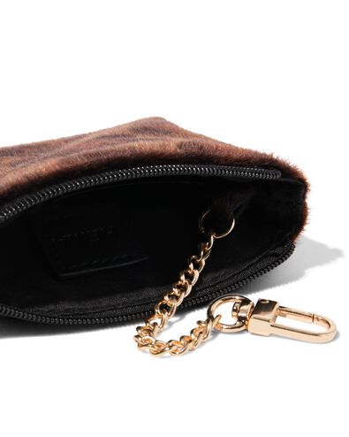 &eacute;tui porte-cl&eacute;s l&eacute;opard marron - 18150042 - HEMA