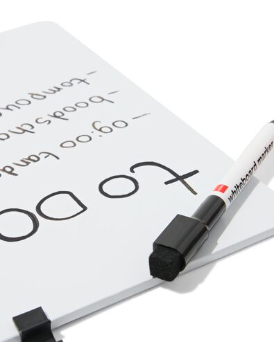 tableau blanc avec marqueur et magnets 30x30 cm blanc - 14803953 - HEMA