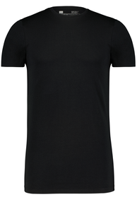 2er-Pack Herren-T-Shirts, Regular Fit, Rundhalsausschnitt, extralang schwarz schwarz - 1000009971 - HEMA