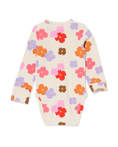 Mitwachsender Strampler ecovero&trade; Blumen eierschalenfarben - 33307050OFFWHITE - HEMA