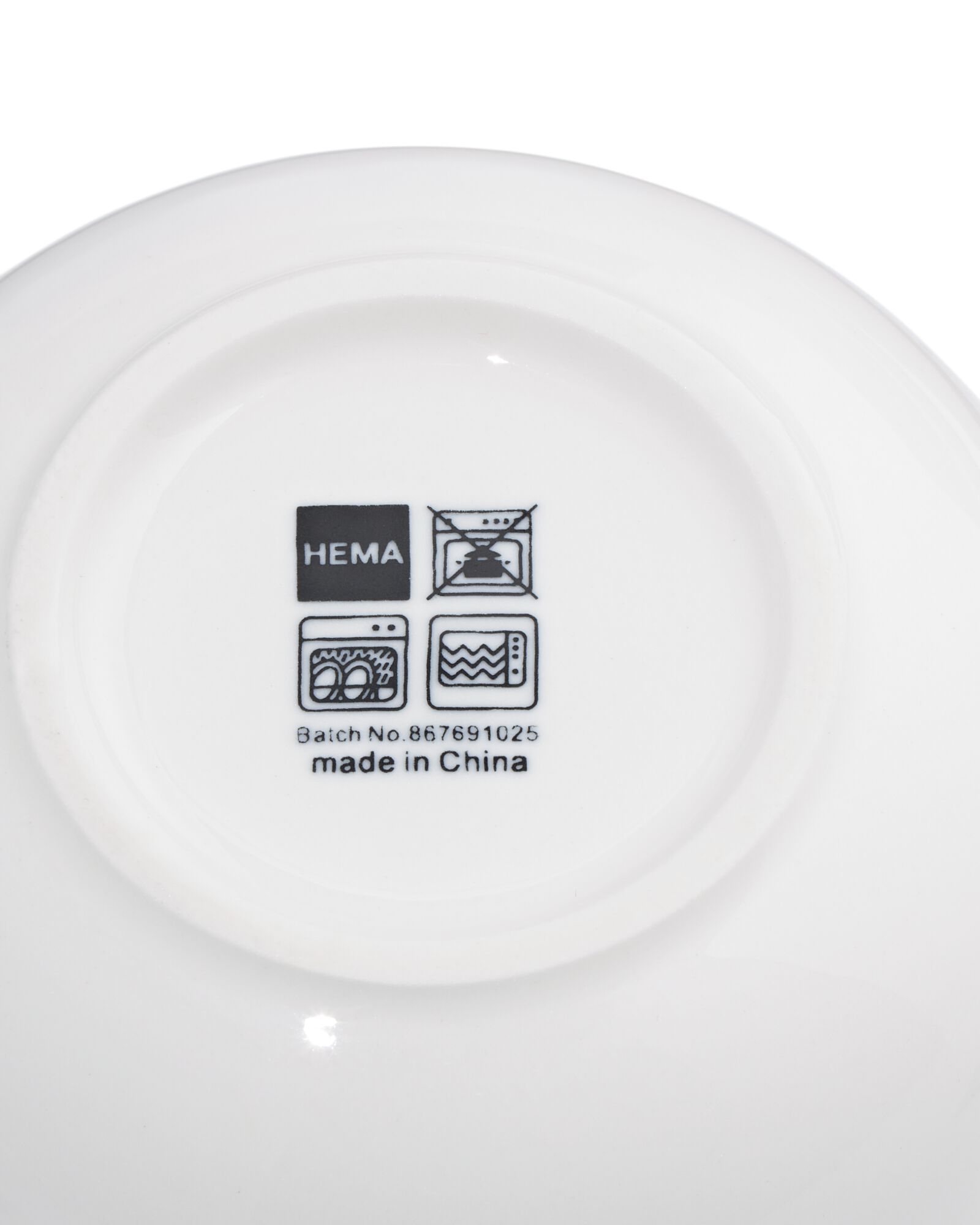 mini-bol ⌀8x2,5cm Knap new bone blanc - 9650412 - HEMA