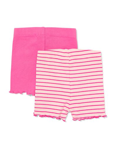 babyleggings rib strepen - 2 stuks roze roze - 33087870PINK - HEMA