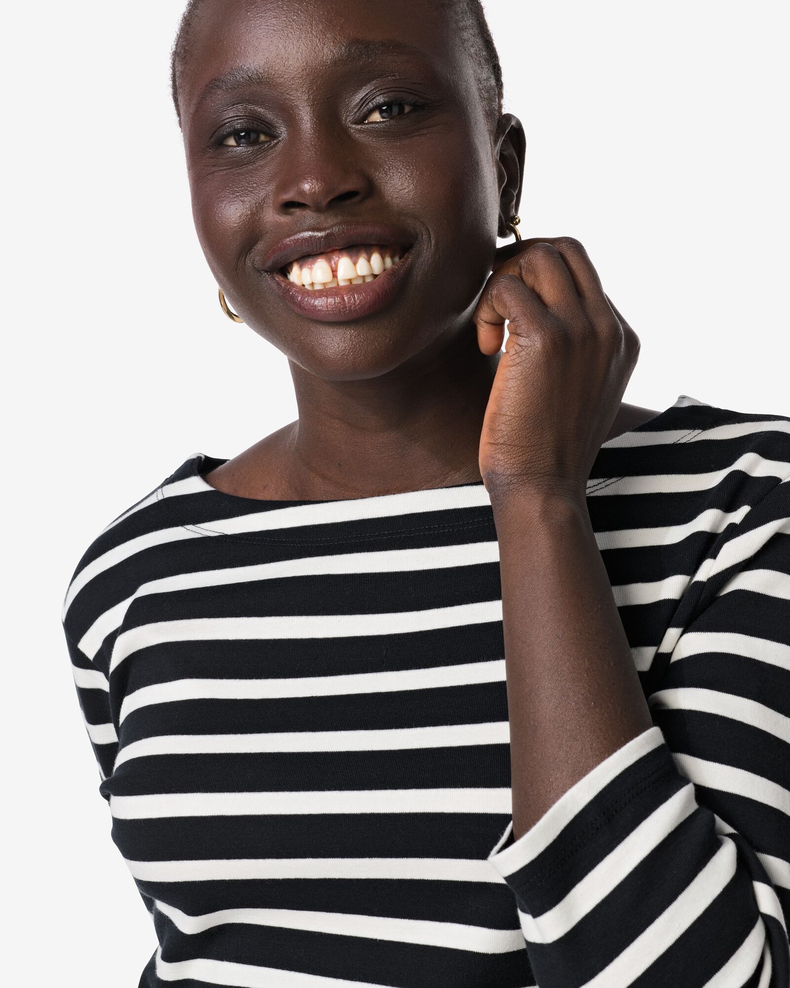 Damenshirt Cara wei&szlig;/scharz wei&szlig;/scharz - 36300335WHITEBLACK - HEMA