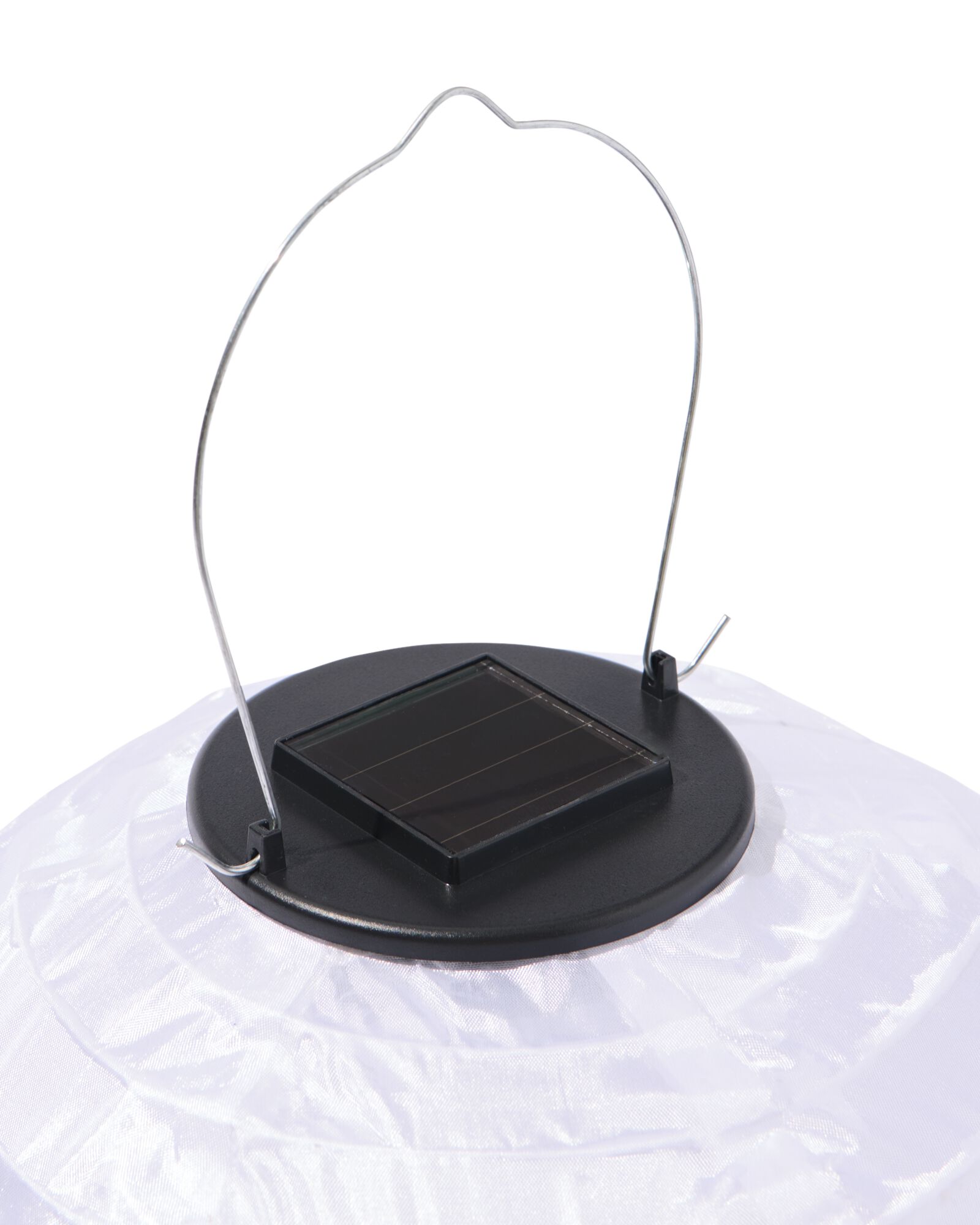 Solarbetriebene Laterne, oval, 28 &times; 40 cm, wei&szlig; - 41800257 - HEMA