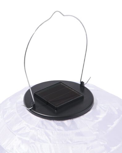 Solarbetriebene Laterne, oval, 28 &times; 40 cm, wei&szlig; - 41800257 - HEMA