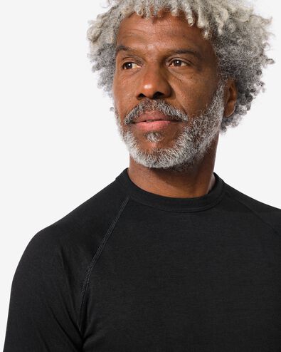 heren thermo t-shirt noir noir - 1000018852 - HEMA