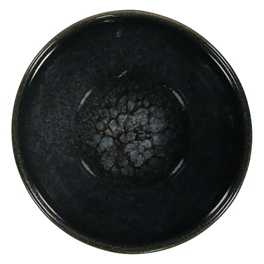 schaal - 10 cm - Porto - reactief glazuur - zwart - 9602035 - HEMA