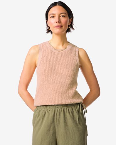 damestrui Faya fijngebreid lichtroze lichtroze - 36204310LIGHTPINK - HEMA