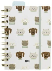 Jahreskalender 2022, 14.8 x 10.5 cm, Hunde - 14680006 - HEMA