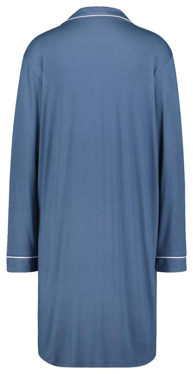 Damen-Nachthemd, Viskose blau - 1000025105 - HEMA