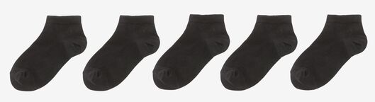 5 paires de socquettes enfant noir 31/34 - 4379723 - HEMA