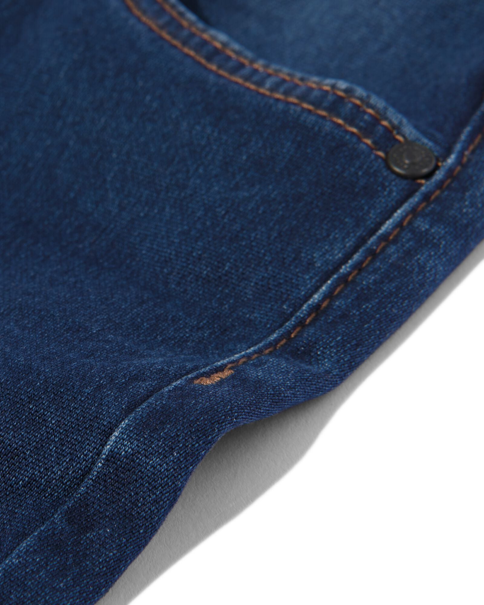 kindershort jogdenim donkerblauw donkerblauw - 1000023208 - HEMA