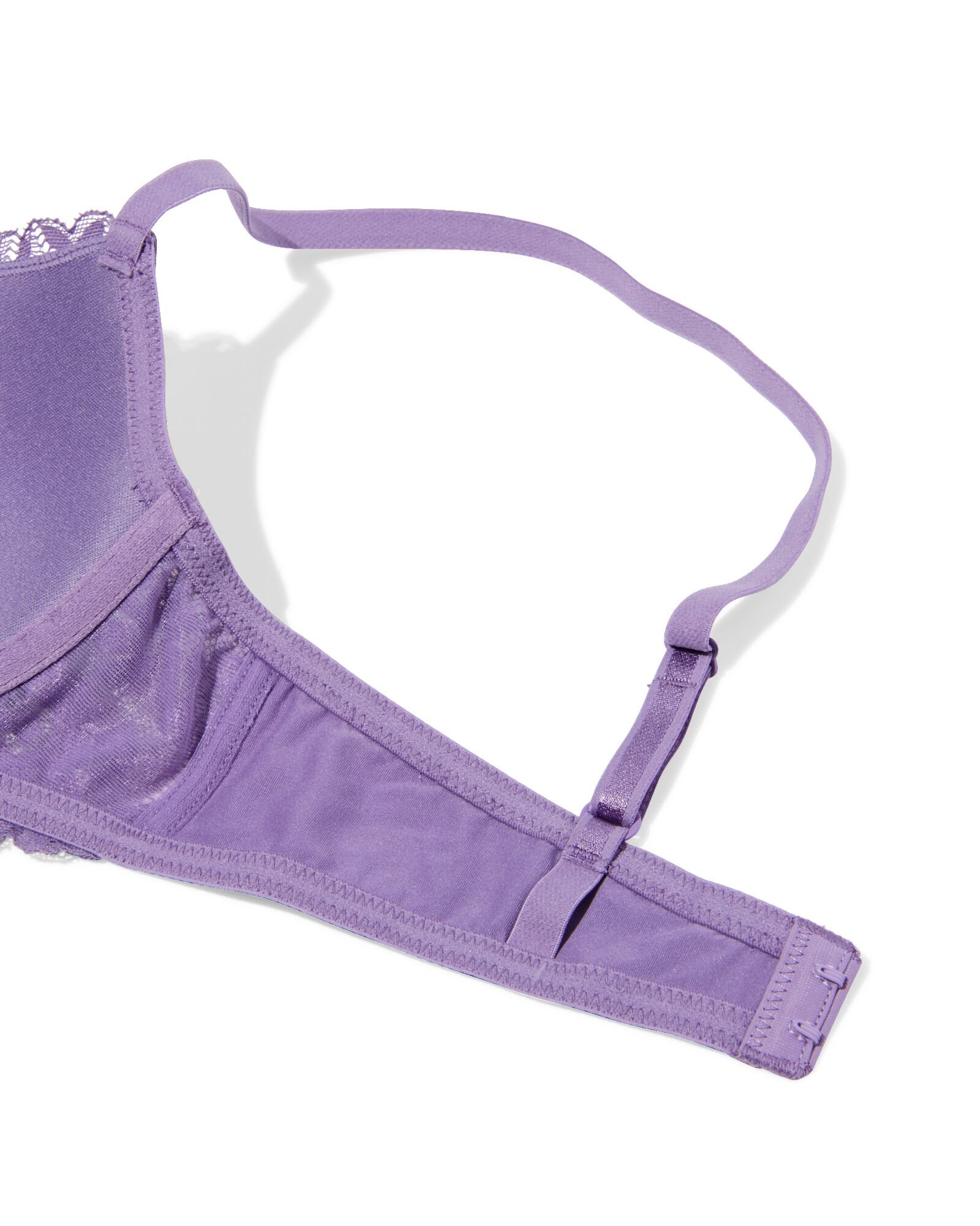 soutien-gorge préformé en dentelle à armatures en microfibre recyclée violet clair violet clair - 21800981LIGHTPURPLE - HEMA