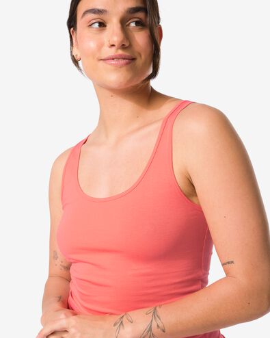 d&eacute;bardeur coton femme rose corail rose corail - 19691129CORALPINK - HEMA