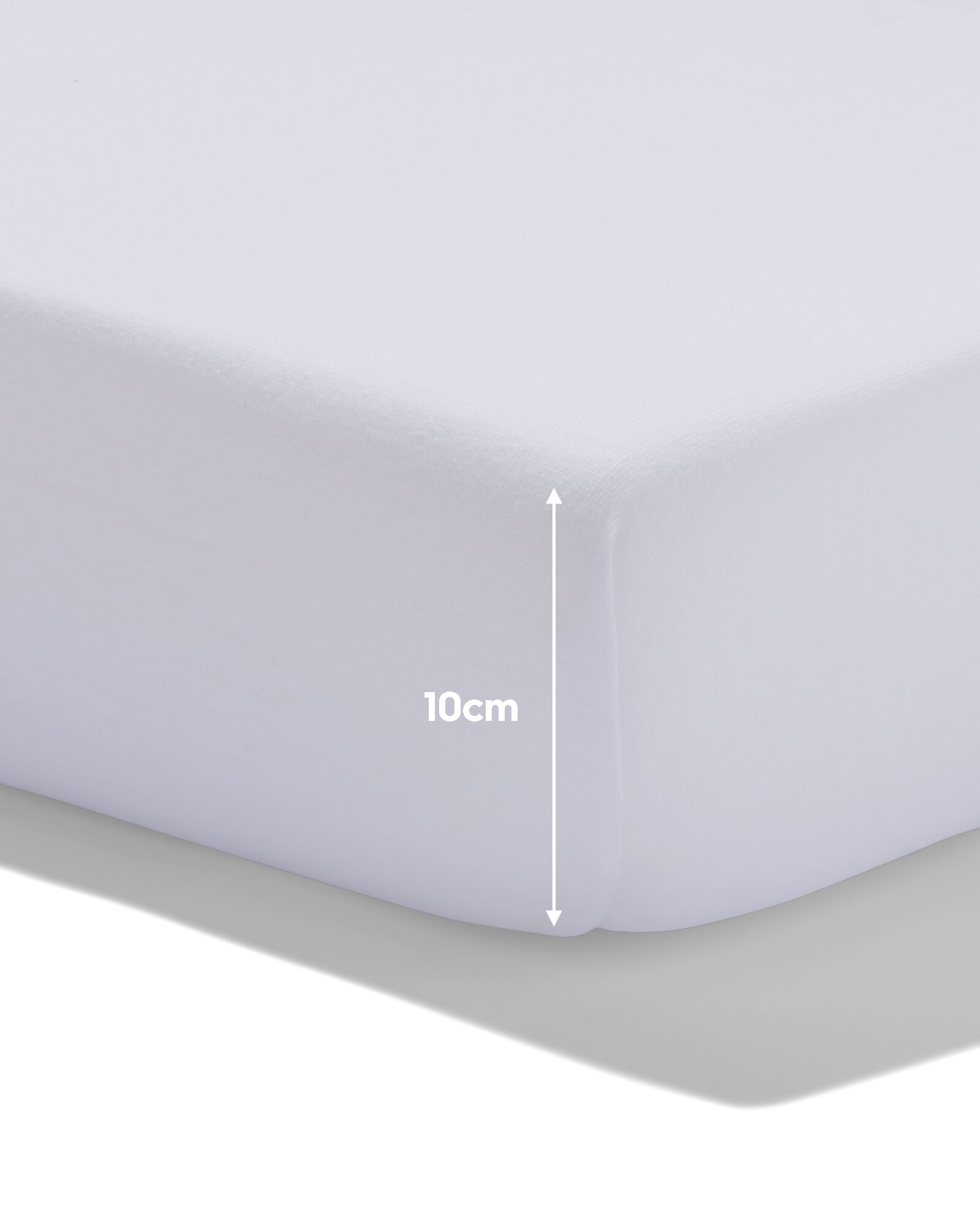 Topper-Spannbettlaken 160 &times; 200 cm, Hotel, Baumwolle, Perkal, Wei&szlig; - 5190134 - HEMA