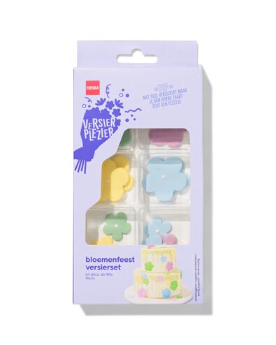 versierplezier eetbare versierset - bloemenfeest - 10280043 - HEMA