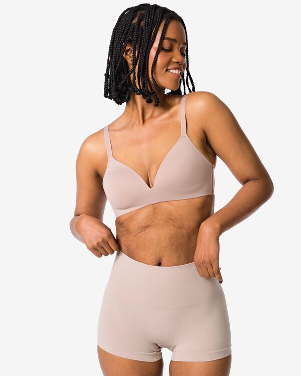 shorty correction l&eacute;g&egrave;re sans couture coton beige beige - 21560225BEIGE - HEMA