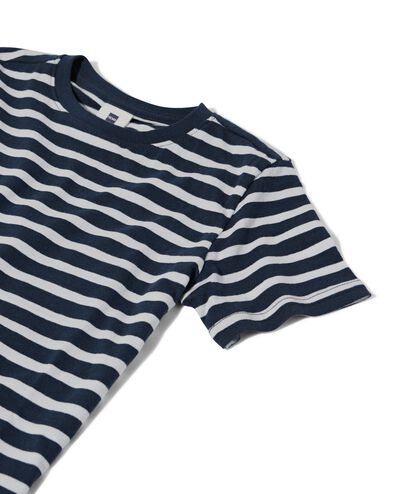 Kinder-T-Shirt, Streifen dunkelblau dunkelblau - 1000030683 - HEMA