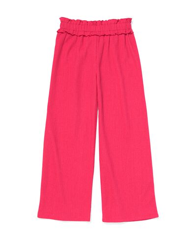 pantalon enfant tissu froissé rose rose - 30840709PINK - HEMA