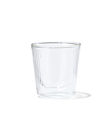 doppelwandiges Glas, Streifenrelief, 150 ml - 80660132 - HEMA