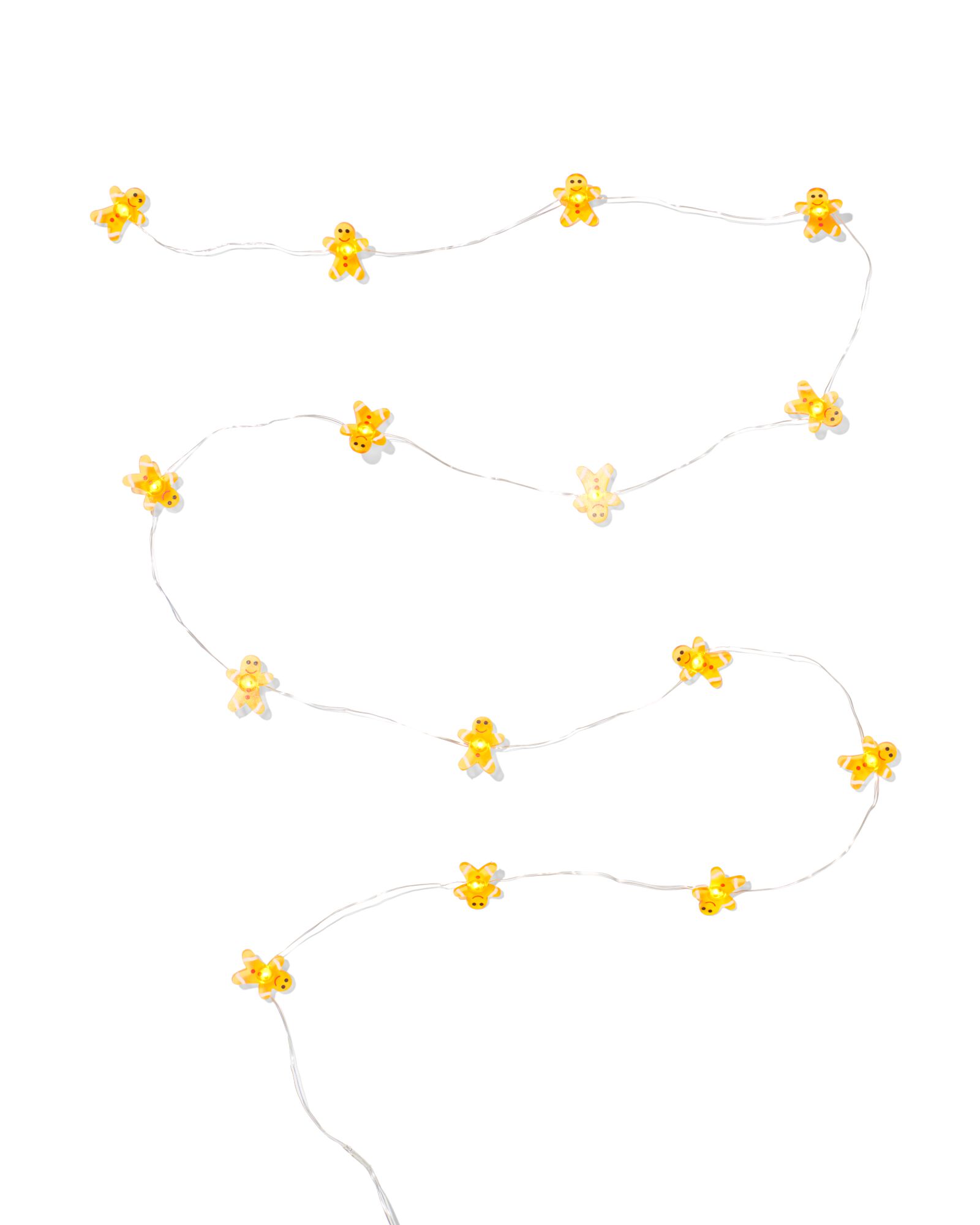 lichtsnoer 1.8m met 15 lampjes peperkoek voor binnen - 25500151 - HEMA