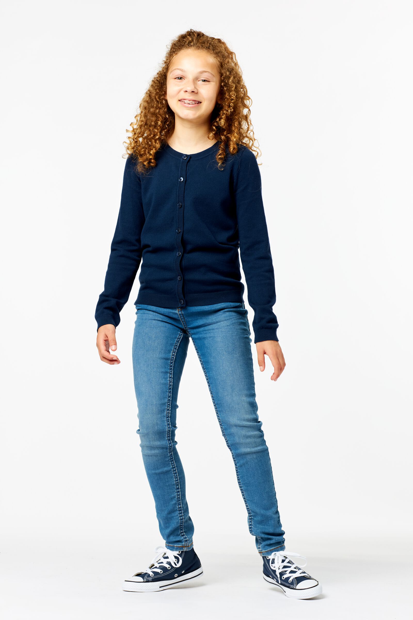 gilet enfant bleu fonc&eacute; - 1000003115 - HEMA