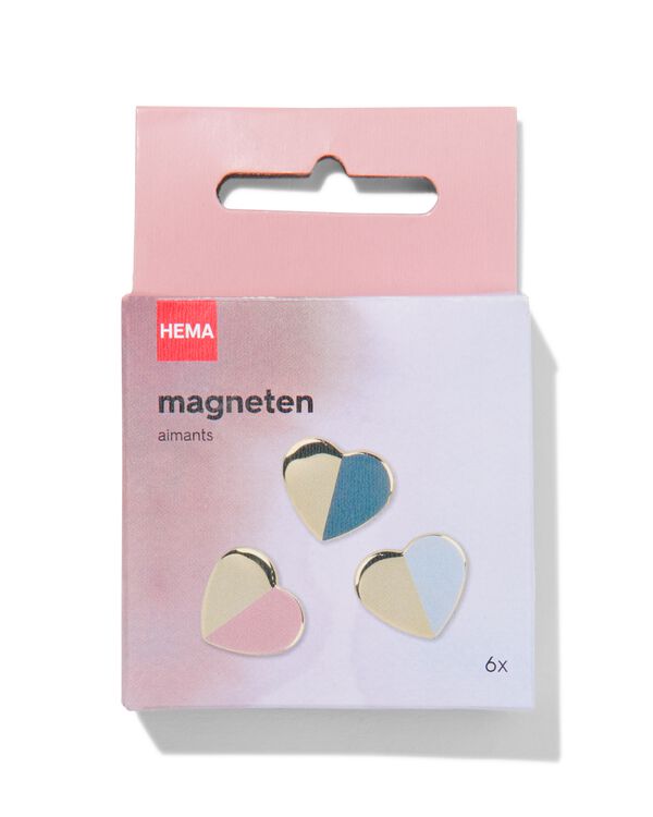 6 magnets coeurs 3 cm - 14490041 - HEMA