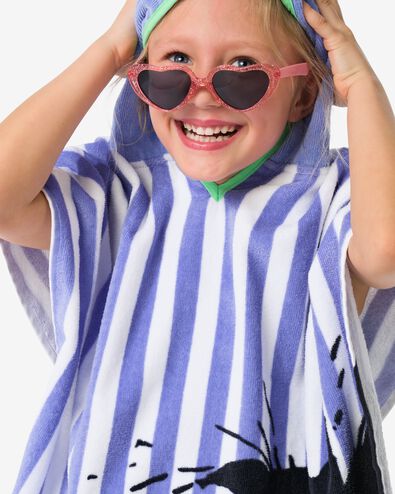 poncho de plage enfant 60 x 60 cm Siepie velours - 5250050 - HEMA