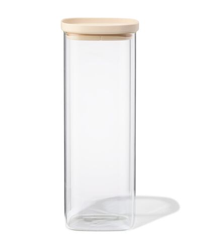 bo&icirc;te de conservation 2100 ml verre avec couvercle - 80810527 - HEMA