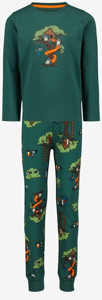 Kinder-Pyjama, Baumhaus grün - 1000028402 - HEMA