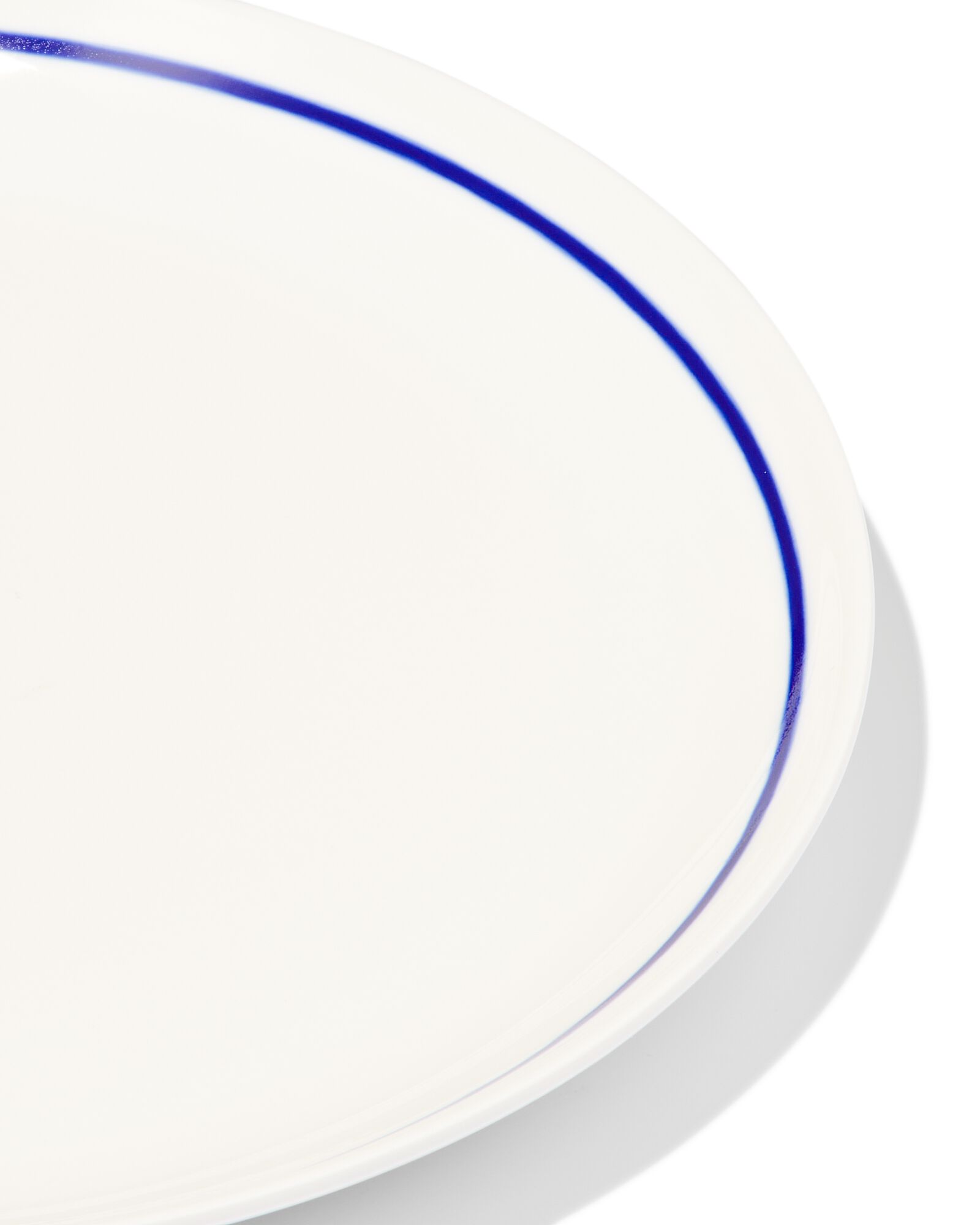 petite assiette &Oslash;21cm - new bone blanc et bleu - vaisselle d&eacute;pareill&eacute;e - 9650006 - HEMA