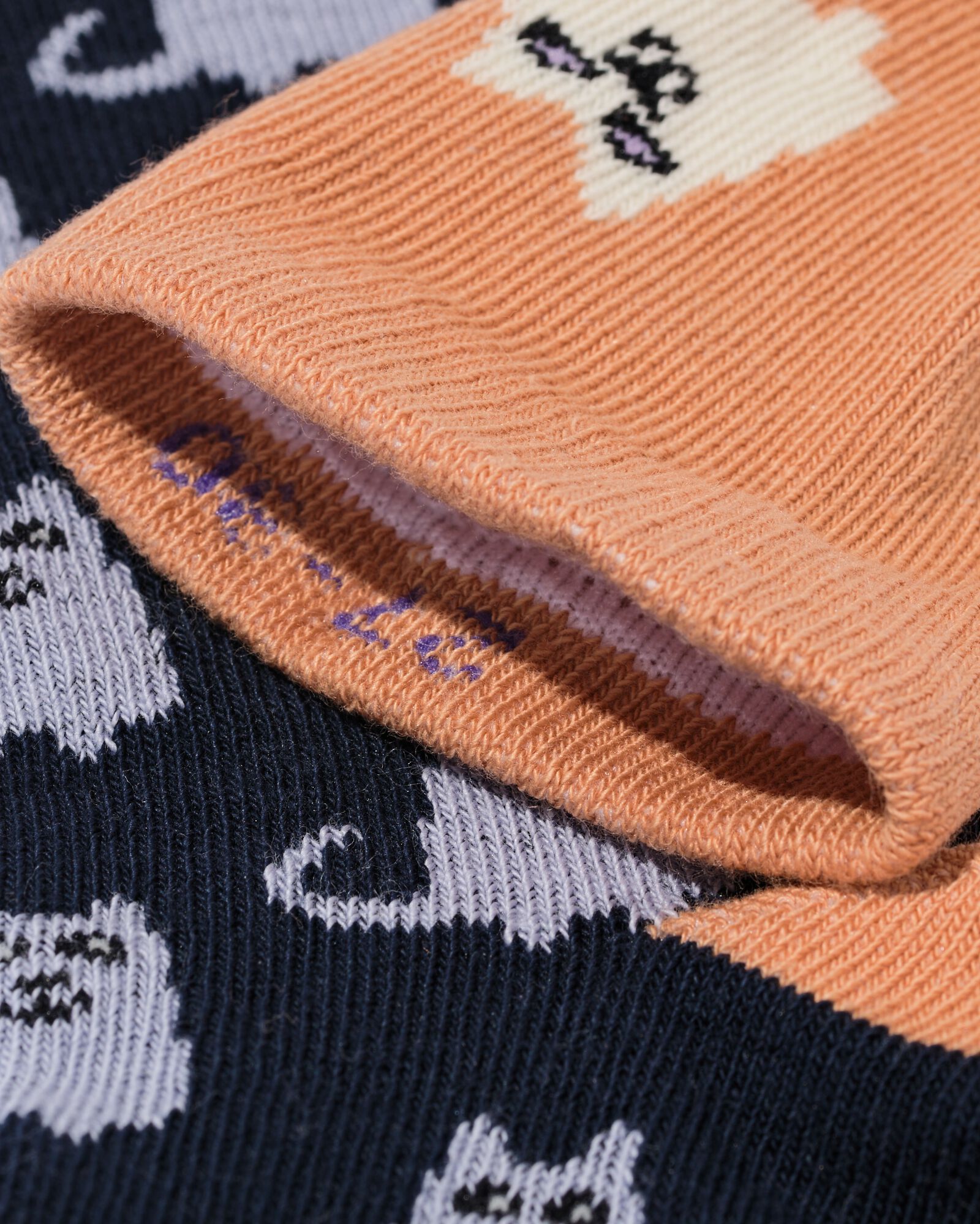 chaussettes en coton chien chat - 5 paires bleu - 4360420BLUE - HEMA