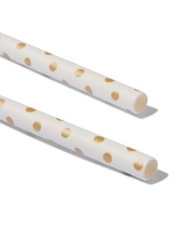 papieren rietjes goud 20cm - 20 stuks - 14280213 - HEMA