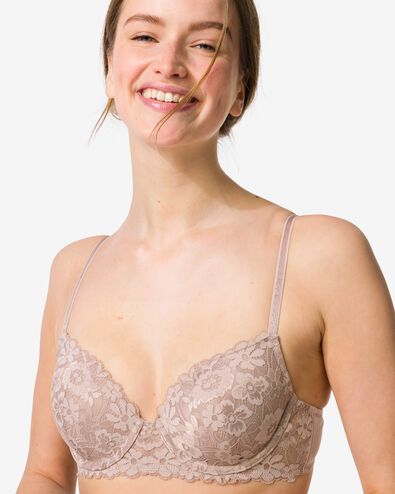 Vorgeformter Spitzen-BH mit B&uuml;gel beige beige - 21800900BEIGE - HEMA