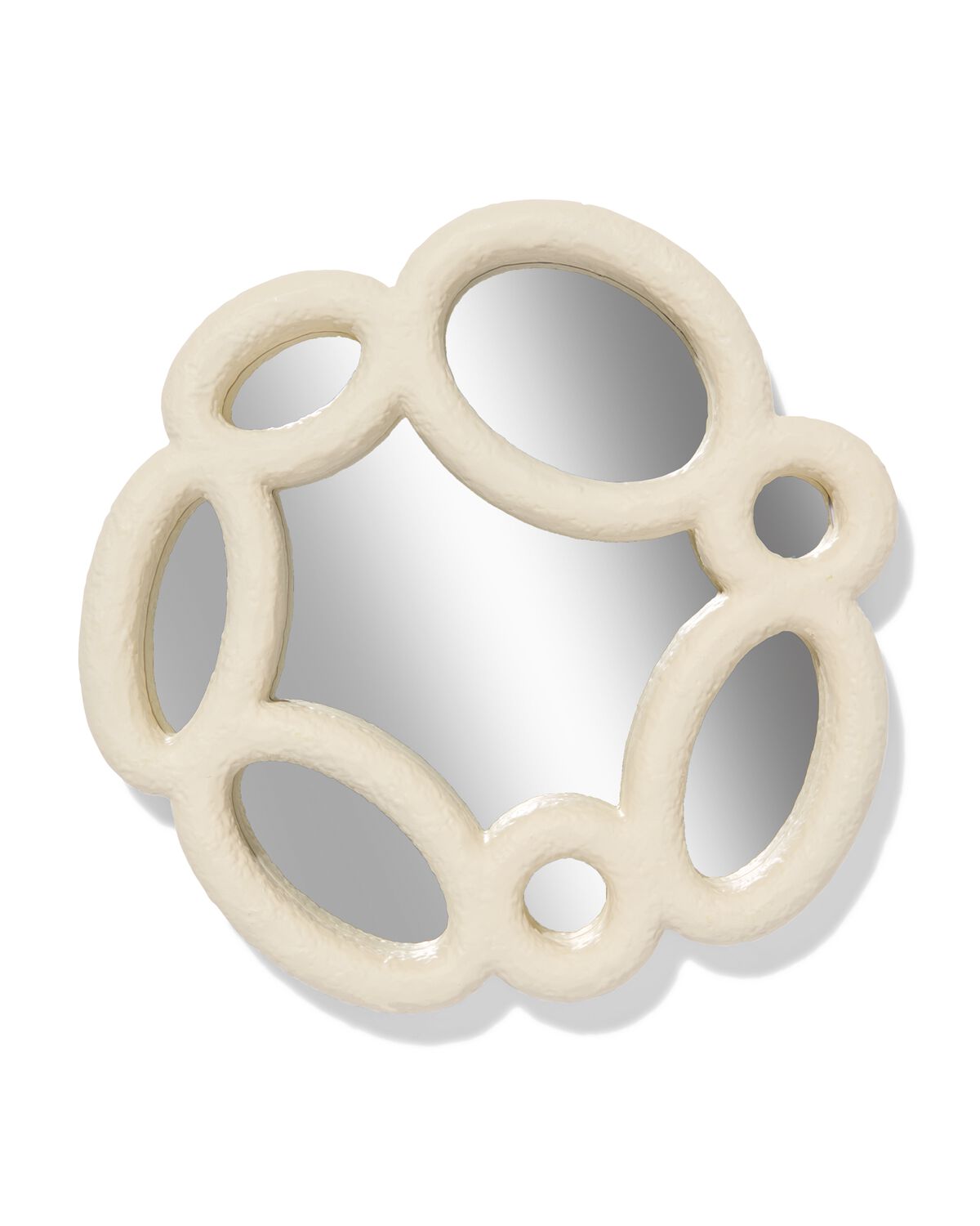 miroir ⌀30cm cercles en papier mâché