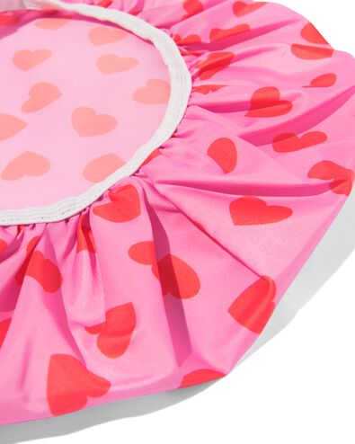 bonnet de douche rose avec c&oelig;urs - 11880067 - HEMA