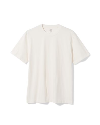 t-shirt homme Elias coupe d&eacute;contract&eacute;e blanc cass&eacute; blanc cass&eacute; - 2129830OFFWHITE - HEMA