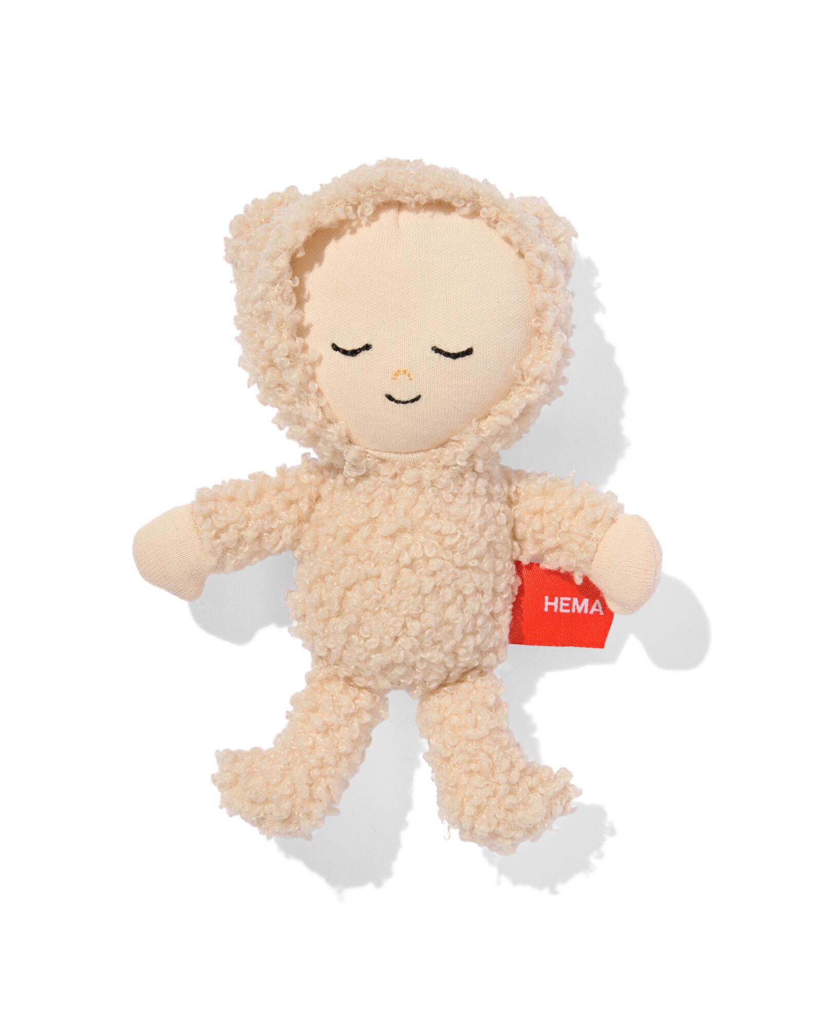 mini popje 15cm teddy - 15100616 - HEMA