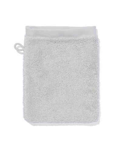 gant de toilette - hôtel extra doux - gris clair uni - 5237005 - HEMA