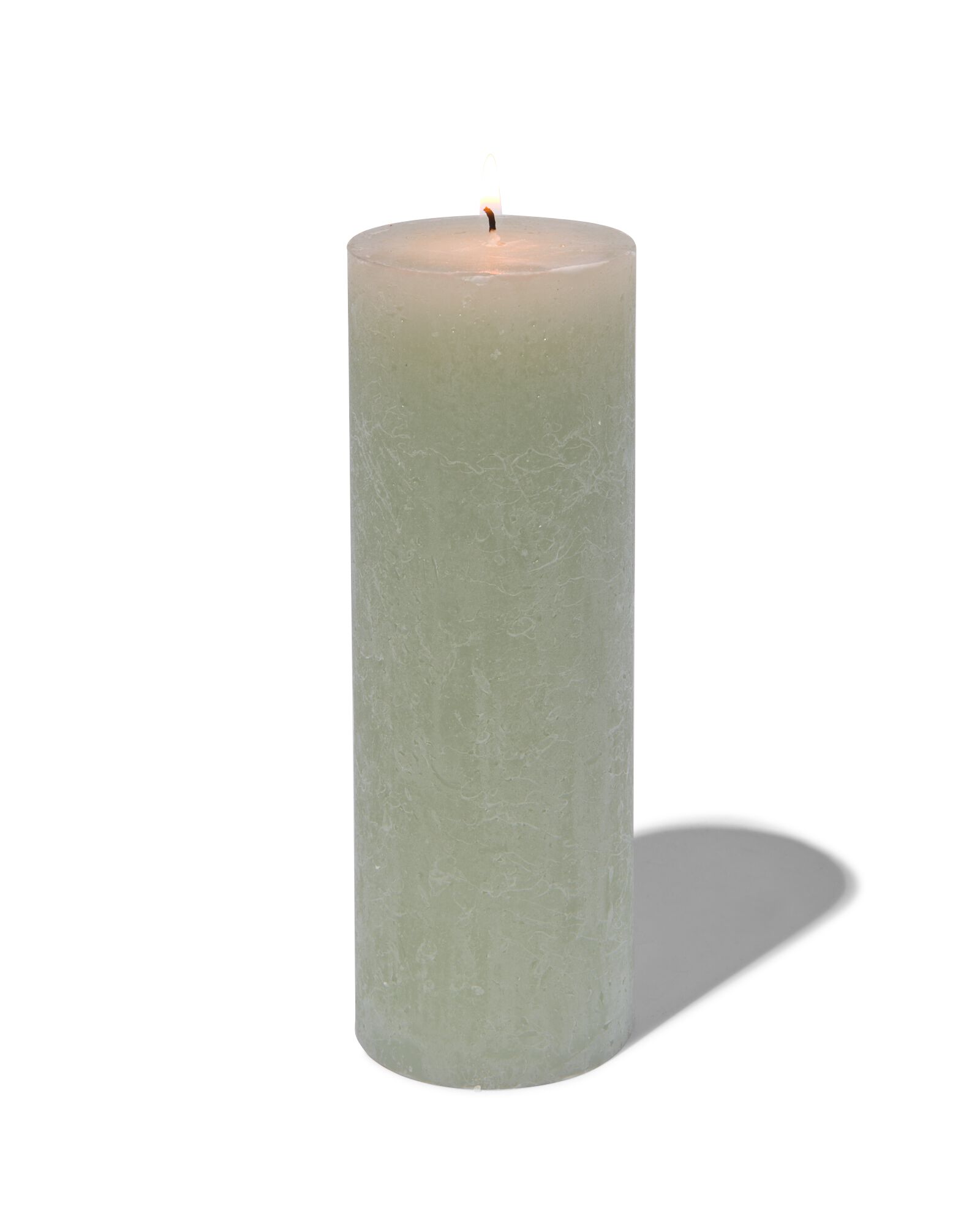 bougie rustique &Oslash;7x19 vert clair vert clair 7 x 19 - 13503176 - HEMA