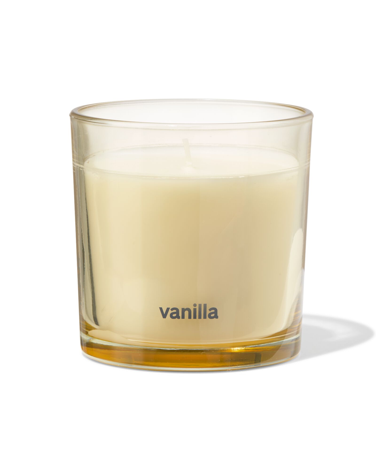 geurkaars in glas ⌀10x10cm vanille - 13507580 - HEMA