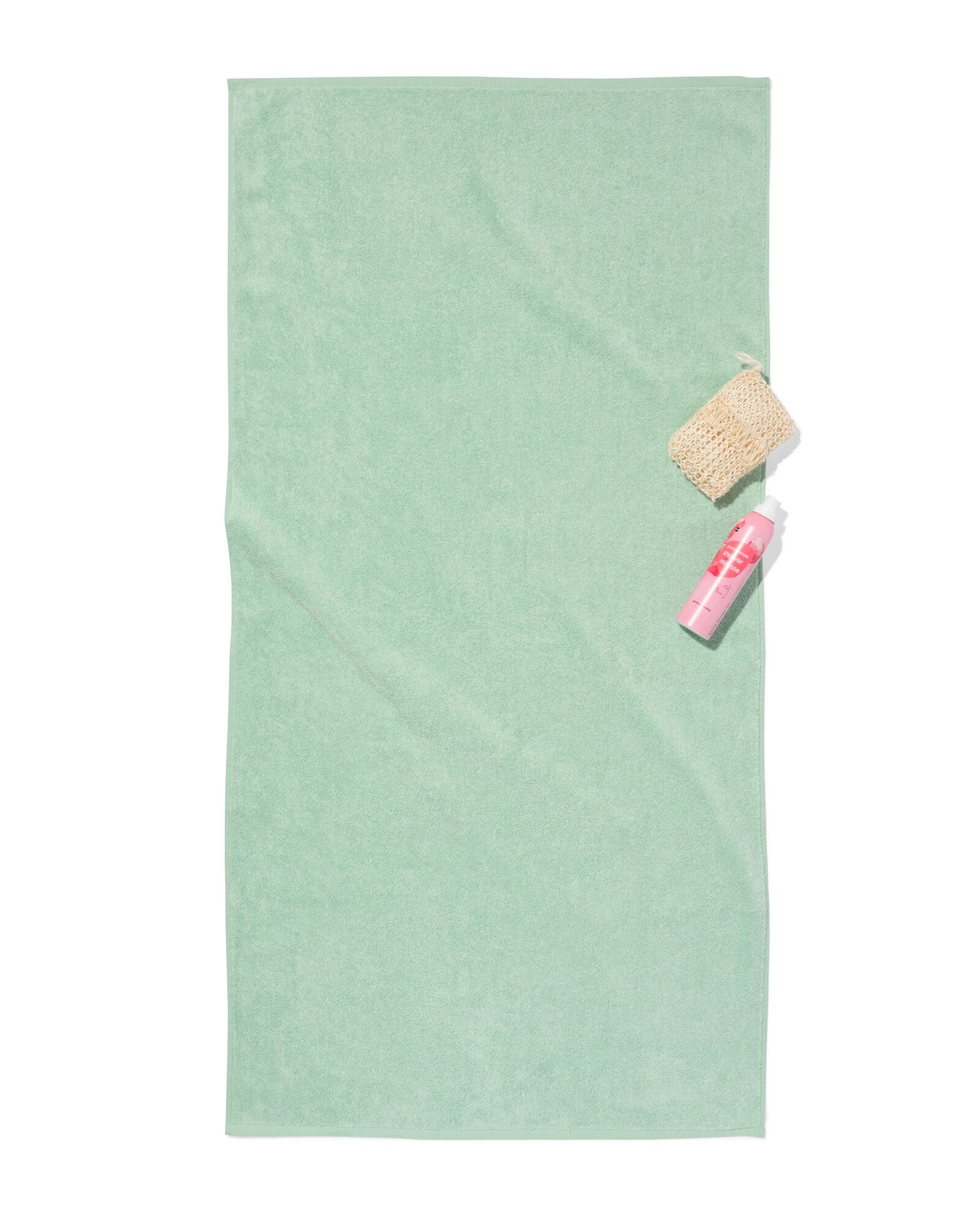 handdoeken - zware kwaliteit groen handdoek 70 x 140 - 5200364 - HEMA