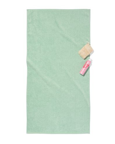 handdoeken - zware kwaliteit groen handdoek 70 x 140 - 5200364 - HEMA