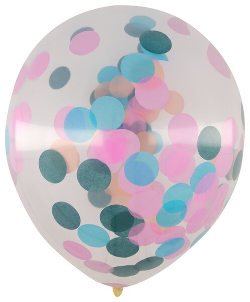 soort Shilling resultaat confetti ballonnen 30cm - 6 stuks - HEMA