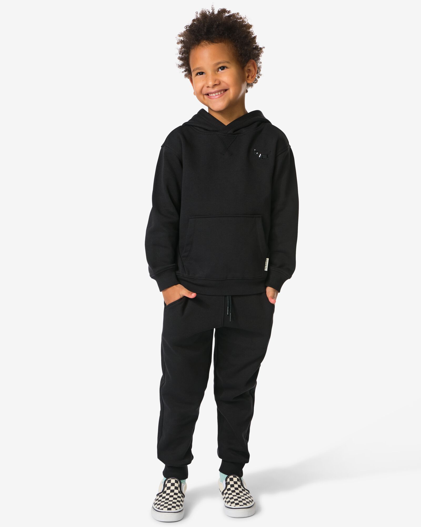 pantalon sweat enfant noir noir - 1000004031 - HEMA